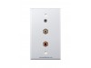 Placa Tapa Jack 3.5 mm + RCA R/L en ABS